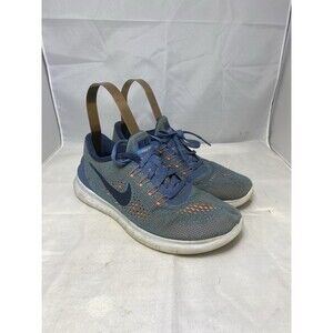 Nike Free RN Women's Lightweight Running Shoes Size 8.5 Sneakers Blue